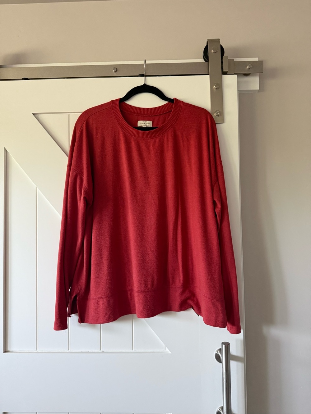 Lucky Brand women’s  Red Crewneck Pullover